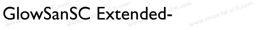 GlowSanSC Extended字体转换